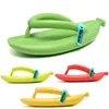 Série de fruits banane chaussures chaussures de plage sandales pantoufle femmes rouge vert jaune femmes chaussures imperméables size36-45