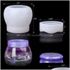 Andra festliga partier Sile Tank Mod DIY Pudding Jar Jewelry Storage Box Epoxy Casting Mold With Lids Gifts Drop Delivery Ho DHVA7