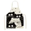 Vasi Unico Creativo Cartoon Cat Grembiule da cucina da donna Impermeabile da cucina Antivegetativa Antivegetativa Grembiule da cuoco Delantal x0630