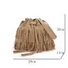 Torby wieczorowe moda retro sztuczne zamszowe fringe kobiety messenger torebka torebki Tassel torebki na ramię