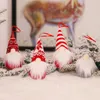 Merry Christmas Decorations Zweedse Santa Faceless Gnome Pluche Doll Ornamenten Handgemaakte Elf Toy Holiday Home Party Decor Gift
