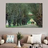 High Quality Reproduction of Gustav Klimt Painting Avenue in Schloss Kammer Park Modern Canvas Art for Kitchen Room Hand Painted