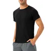 Camisetas masculinas Camisa de verão 2023 Camiseta sólida Moda masculina Manga curta Casual Poliéster Masculino Lazer Top Tees