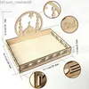 Autres fournitures de fête d'événement Eid Mubarak décor pendentif en bois islamique Ramadan Kareem Islam cadeaux de fête musulmane Al Adha 220811 Z230630