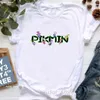 Magliette da donna Eat Sleep Pikmin Running Graphic Print Shirt Ragazze Funny White Tshirt Femme Harajuku Kawaii Abbigliamento Summer Fashion T-Shirt