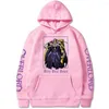 Men's Hoodies Harajuku Overlord Anime Print Hooded Loog Sleeve Casual Hoodie Cool Ainz Ooal Gown Men Women Sweatshir