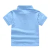 Polos T-shirt à manches courtes d'été pour enfants de couleur unie pour garçons et filles T-shirt de couleur unie pour garçons et filles Polo Kids Boys 230629