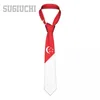 Pajaritas Bandera de Singapur Emblema Hombres Mujeres Cuello Casual Plaid Corbata Trajes Slim Wedding Party Business Corbata Gravatas