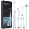 Tandenborstel 2 IN 1 Elektrische Tandheelkundige Elektrische Tandenborstel Portabl Mondverzorging Tandsteen Remover Plaque ultrasone Reiniger Tanden Whitening Kit 230629