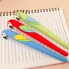 Długie 12pcs Fancy Fajny słodki ptak Parrot Pachy Pens Kawaii Kids Pióra Pióra Zabawny niebieski rolka szkolna biuro zaopatrzenie