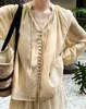 Luxury French High-End Temperament Lazy Fashion Set Summer Women's Shirt+Wide Ben Shorts Two-Piece Set 3667