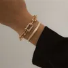 Tendance de mode à la chaîne de serpent plate Au trente U Type de boucle Bracelet Bracelet Act Le rôle deing est goûté en métal hip hop un bracelet276f