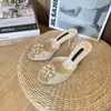 Mode kvinnor sandaler senior blommor spetspumpar Italien populär kik tå solros snörning utsmyckade simplar design casual aftonklänning sandal hög klackar box eu 34-43