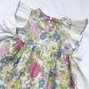 Платья для девочек, От 2 до 8 лет, летняя элегантная детская одежда с цветочным принтом, платье принцессы с бантом для малышей, платье с цветочным принтом, милая милая одежда