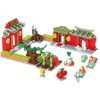 Blocks Plant War Tree House Building Blocks Crazy Backyard Attack Set Model Toys for Children Birthday Present R230629