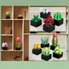 Blocks 393PCS Immortal Flower Patted Plants Ornaments Succulents Model Building Blocks Assembly Toys For Girls Gift R230629