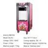 LINBOSS 3 Sapore Soft Serve Ice Cream Machine Maker Acciaio inossidabile Uso commerciale 26LH 110v 220v