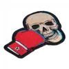 KO Boxning Skull Motorcykel Patch Boxning Skull broderad järn på eller sy på lappar 4 3 25 tum 2916