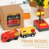 Pista elettrica / RC Kid Treno elettrico telecomandato Giocattolo Treno magnetico Modello Locomotiva Giocattolo per Thomases Pista in legno Giocattoli per bambini 230629