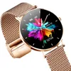 Relógios femininos ultra fino relógio inteligente mulher 1.36 "amoled 360 * 360 hd pixel display mostrar tempo chamada lembrete smartwatch senhoras caixa 230629