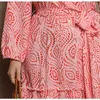 Casual Dresses Sexig Maxi Dress Robe Loose African For Women Solid Long Sleeve V Neck Bohemian Elegant Clothing 2023 Summer