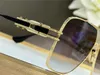 Novos óculos de sol quadrados de design de moda emperik metal moldura inspirada na aparência de dois tons de relógios de óculos de proteção UV400 de ponta de alta qualidade