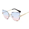 Armação de óculos de sol feminino olho de gato de alta qualidade preto transparente feminino óculos de sol feminino de sol Zonnebril Dames 230629