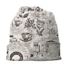 Bérets Vintage Style thé croquis Bonnet chapeaux tricoté chapeau Ski Skullies bonnets unisexe chaud tête Wrap casquette