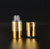 15ml 30ml 50ml 80ml 100ml Airless garrafa de bomba de plástico hot stamp ouro recipiente de óleo essencial sub-frasco Moda