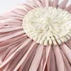 Gardiner mode modern stil rosa vita kast kuddar 45*45 cm veet ing 3d chrysanthemum kudde midje kudde blå kudde fall
