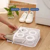 Mesh Laundry Bag Washing Machine Travel Shoes Storage Bags Portable Anti-deformation Protective Clothes Organizer Shoes Dry Tool