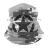 Bérets Camouflage Pixel Urban With Army Star Bucket Hat Sun Cap Symbol Grey White Military Armed Fear