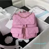 mini borsa di design originale zaino in pelle di mucca rana diamante zainetto zaino senzatetto donna lo scenario più bello