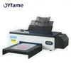 OYFAME A3 DTF T -skjorta utskriftsmaskin Värmepress Printer Direct Trasnfer Film Print för jeans hoodies