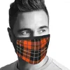 Baskar sömlös tartan tyg orange mönster unisex män kvinnor tunn mössa casual cap check moderna mönster vektor svart