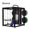 Scanning Zonestar Multi Color 3d Printer 4 Extruders 4in1out Closed Frame Large Size Silent Auto Leveling Fast Printing Corexy Z9v5pro