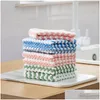 Cleaning Cloths Kitchen Rag Dishcloth Household Microfiber Non-Stick Oil Table Wipe Cloth Scouring Pad Drop Delivery Home Garden Hou Dhddo