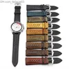 Watch Bands Onthelevel 18mm 20mm 22mm 24mm Genuine Leather Strap Bands Black Blue Brown Multi Colors High Quality Men's Band 220816 Z230630