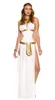 Kvinnors badkläder Cleopatra Cosplay Costume Egyptian Queen Dress White Sexig Halloween Carnival Party Rollspel för kvinnor 230630