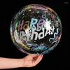 Party Decoration 10st Happy Birthday Printed Bobo Balloons Baby Shower Ballons Transparent Clear Balloon For Wedding Decor