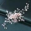 Coiffes Magnifique peigne à cheveux en perles de fleurs avec cristal strass Accessoire de mariage parfait pour les demoiselles d'honneur des mariées!