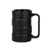 Canecas 500ML Copo Criativo Grande Capacidade Copo de Cerâmica Caneca Novidade Copo em Forma de Pneu Escritório Copo de Café Casa Copo de Café da Manhã 230629