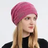 Berretti Cappello invernale da donna Skullies Berretti Berretto foderato in pile spesso Lana lavorata a maglia 2023 Ragazze femminili Soft Warm Bonnet Balaclava Traspirante