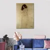 Famous Landscape Painting Gustav Klimt Canvas Art Portrait of A Young Woman 1896-97 Modern Living Room Decor