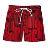 Running Shorts Mens Summer Gradient Tie Dye Sports Casual Beach Couple Pantalon Mode Board Swim Trunks