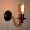 Wandlampen Industriële Lamp Staaldraad Achtergrondverlichting Woonkamer Achtergrondverlichting Golvende Trap Kaptafel Binnen