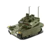 Blockerar militära fordon tankuppsättningar Swat Army City Model Building Blocks Kids Toys Classic World War R230629