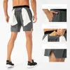 Homens Yoga Shorts lulu shorts mens camo respirável calças de ginástica atlética com fivela de toalha secagem rápida casual corrida Curto lululemens elástico ao ar livre estilo casual