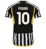 23 24 Vlahovic Chiesa Milik McKennie Soccer Jerseys Pogba 남자 아이들 세트 Bonucci Football Shirts Kit Di Maria 유니폼 Kostic fagioli danilo maglie da calcio s-4xl