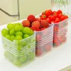 Garrafas de armazenamento Geladeira Caixa de comida fresca Geladeira Porta lateral Fruta Legumes Estojo de temperos Recipiente Organizador de cozinha